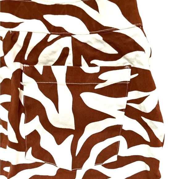 SPANX On-the-go Animal Printed Slim Straight Leg Pants Size Small Brown Zebra - Picture 7 of 9